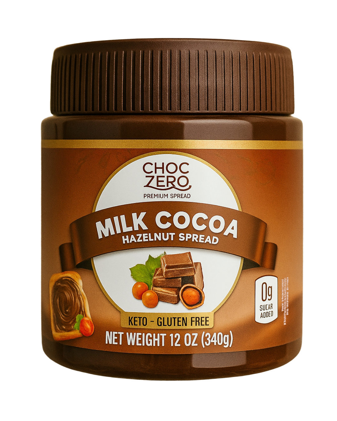 Crema de Chocolate y Avellanas Zero Azúcar