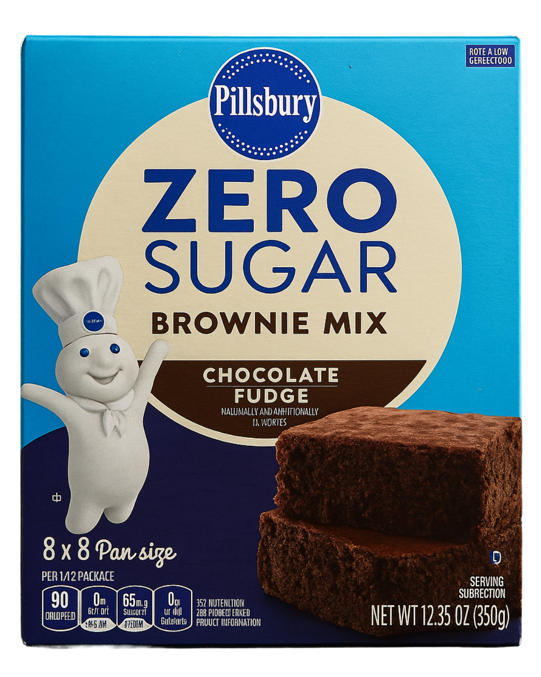 Brownie Pillsbury pre mezcla  Zero Azúcar