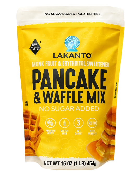 Lakanto pre mezcla de Panqueques y Waffles Zero Azúcar